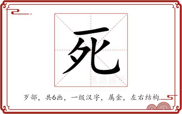 死的部首